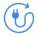 EV brand approved icon to represent “Longer” 