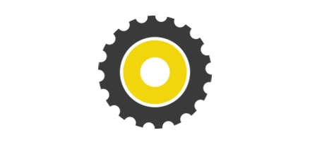 Gearbox Analysis icon in yellow and black