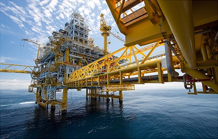 Offshore oil and gas processing rig