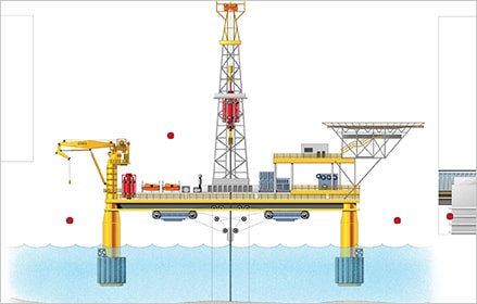 Offshore drilling schematic