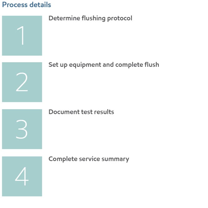 high velocity flushing process detail