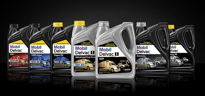 Mobil Delvac™ heavy duty oils for diesel engines both FA 4 and CK 4 grades