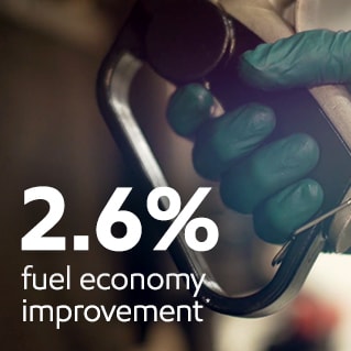 2.6% fuel economy improvement with pump