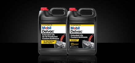 Mobil Delvac coolant jug