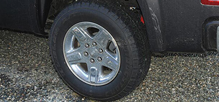 Common pickup truck allows for simple four or five wheel rotation Common pickup truck allows for simple four or five wheel rotation