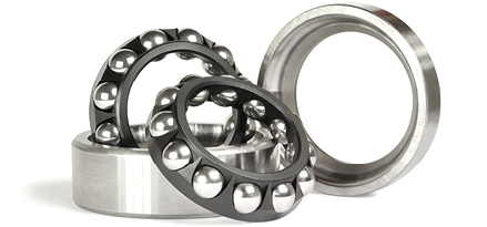 Silver bearings outside case